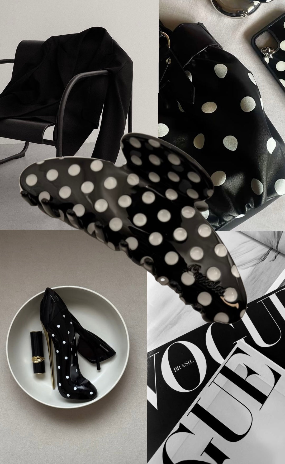 Polka Dotty LuxClaw Clip