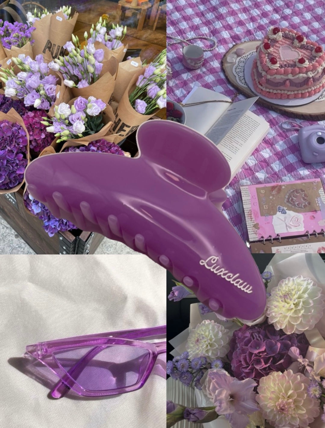 Jelly Grape LuxClaw Hair Clip