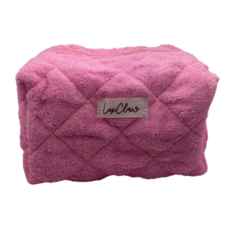 LuxClaw Makeup Bag in " Pink Bubble Gum"