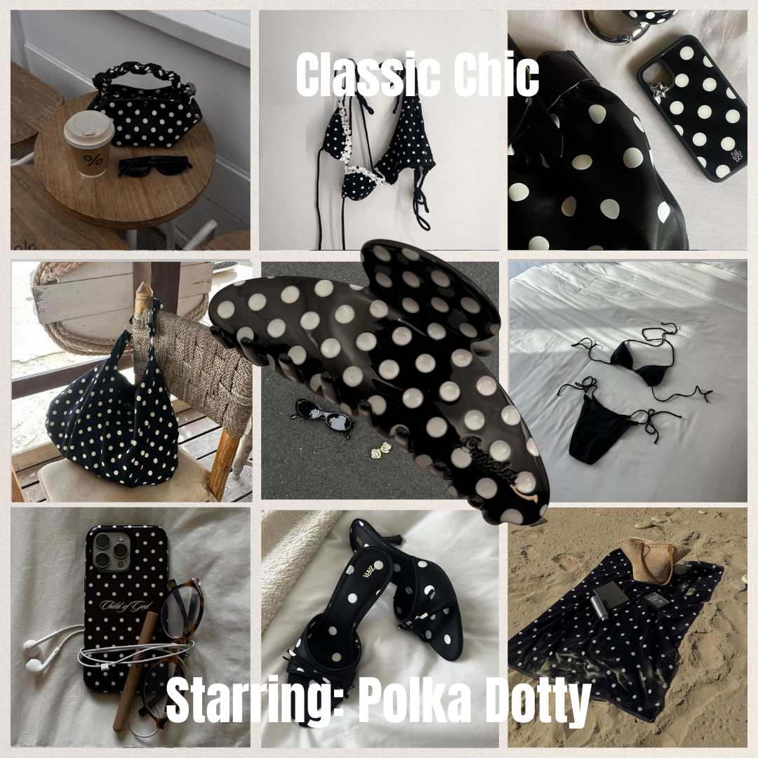 Polka Dotty LuxClaw Clip